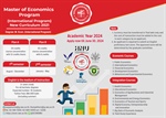 Admissions 2024 to the Faculty of Economics for the Master of Economics (International Program)
