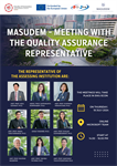 MASUDEM - Meeting with the Quality Assurance Representative  18 July 2024, always from 14.00 - 16.00, an online Microsoft Team