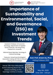 The Faculty of Economics, Srinakharinwirot University welcomes the "Visiting Professor 2025" Anson Au, Ph.D. Topic: Importance of Sustainability and Environmental,