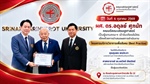 ผู้ช่วยศาสตราจารย์ ดร.อดุลย์ ศุภนัท คณบดีคณะเศรษฐศาสตร์ มหาวิทยาลัยศรีนครินทรวิโรฒ เป็นผู้แทนคณะฯ เข้ารับเกียรติบัตร จากการนำเสนอผลการดำเนินงาน โครงการบริการวิชาการ