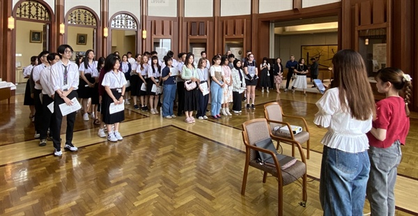 นิสิตคณะเศรษฐศาสตร์เข้าร่วมพิธีเปิดโครงการแลกเปลี่ยนนิสิตระยะสั้น Meiji SPSE Summer Program Explore Japan: Politics, Economy and Society ณ Meiji University กรุงโตเกียว